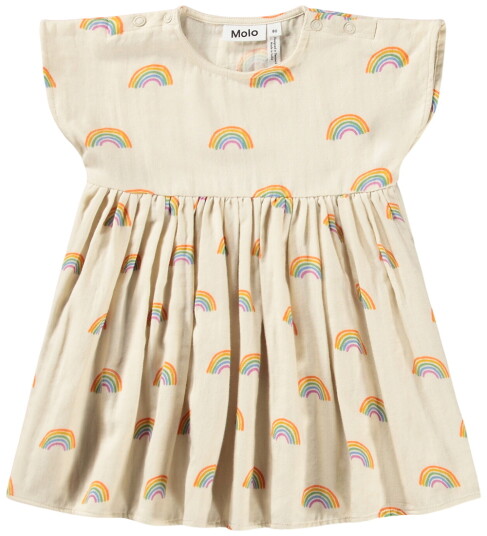 Molo Kjole Channi Small Regnbuer 1 år 80 Kjole Beige Molo Kjole Channi Small Regnbuer 1 år 80 Kjole Beige