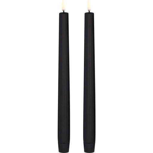 Uyuni Lighting Taper LED-lys 2-pakning 2,3 x 25 cm svart 1749304-01-0 1749304-04-0 Uyuni Lighting Taper LED-lys 2-pakning 2,3 x 25 cm svart 1749304-01-0 1749304-04-0