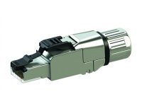 Telegärtner 100023084, RJ45, Rustfritt stål, Rett, Zink, Cat6a, IP20 Telegärtner 100023084, RJ45, Rustfritt stål, Rett, Zink, Cat6a, IP20