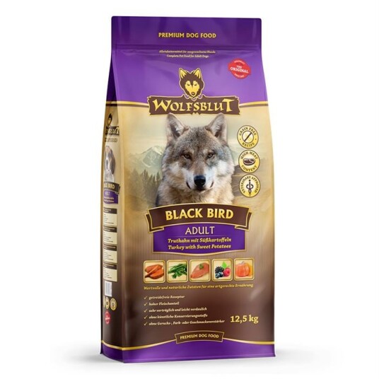 Wolfsblut Black Bird 12,5 kg Tørrfôr til Hund med Kalkun Wolfsblut Black Bird 12,5 kg Tørrfôr til Hund med Kalkun