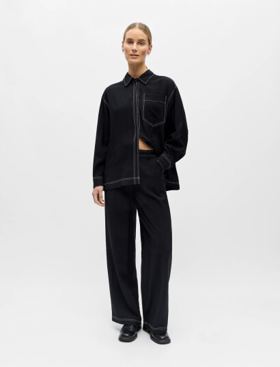 Object Objjacira Lisa Pant Div Black 36 x 32