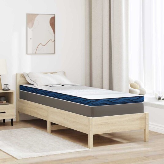vidaXL Madrassbeskytter 80 x 200 cm tykk Jakardstoff Hvit