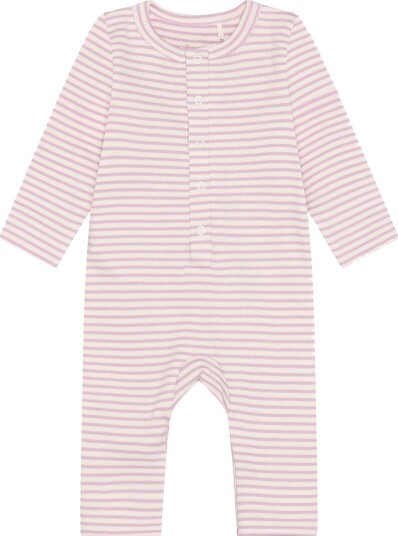 Blå Jumpsuit   Rib   Bleket Mauve   Blå   56   Jumpsuit Hvit Rosa