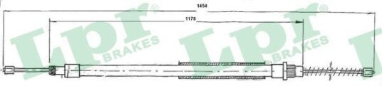 Bremsewire LPR C0623B Bremsewire LPR C0623B