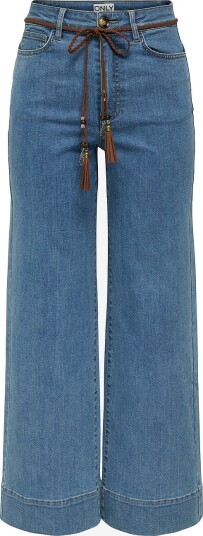 Only Jeans onlMadison HW Belt WD Crp Dnm Blå Only Jeans onlMadison HW Belt WD Crp Dnm Blå