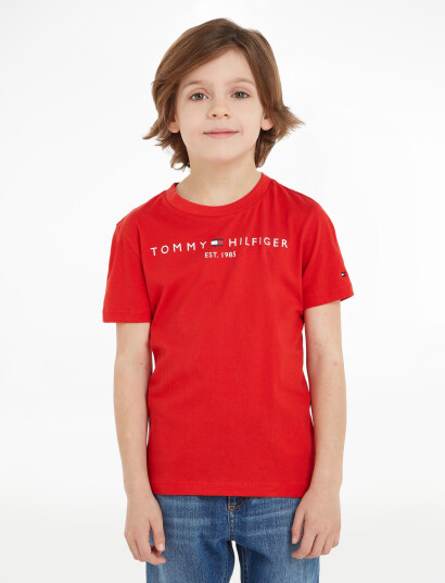 Tommy Hilfiger Essential Tee S/S Red 74 Tommy Hilfiger Essential Tee S/S Red 74