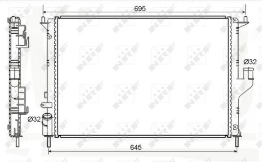 Radiator NRF 53118A Radiator NRF 53118A