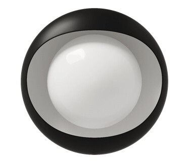 LYFA CORNEA 220 Vegglampe Sort/ Opal