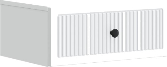 Nattbordskap med skuff Hvit 49 x 34,5 x 20 cm Konstruert tre
