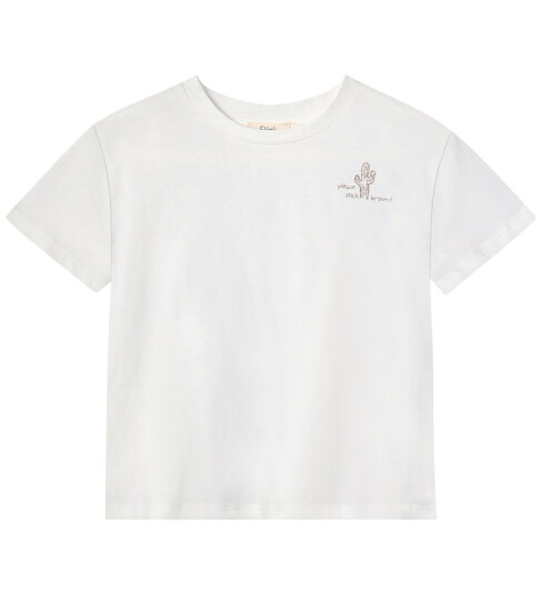 Fliink Sommer Cactus T-Shirt - White - 116 Fliink Sommer Cactus T-Shirt - White - 116