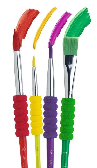 Faber-Castell Brush Soft Grip Set of 4 Faber-Castell Brush Soft Grip Set of 4