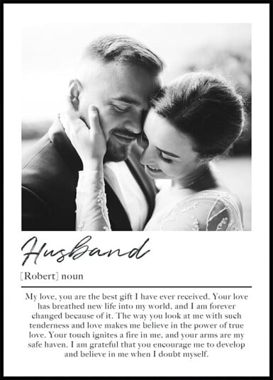 Husband Personalized Plakat Plakat / 70x100cm