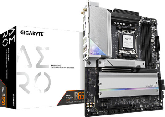 GIGABYTE B650 AERO G Hovedkort AMD AM5 DDR5 ATX med 3 M.2 Slots GIGABYTE B650 AERO G Hovedkort AMD AM5 DDR5 ATX med 3 M.2 Slots