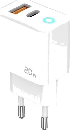 Jellico Nettlader Eu11 Pd 20W, 1Xusb-C + 1Xusb Qc3.0, Hvit