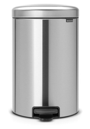 Brabantia New Icon pedalbøtte 20 liter Matt steel fingerprint proof