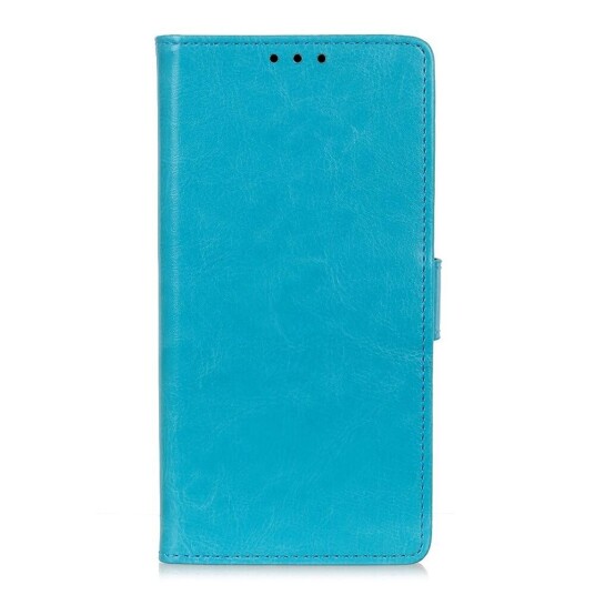 INCOVER Nokia 1.3 Klassisk PU Skinn Flip Deksel m. stativ & Kortholder - Cyan