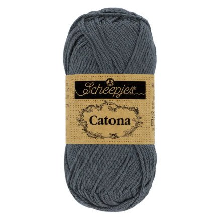 Scheepjes Catona Garn 393 Charcoal - 25g