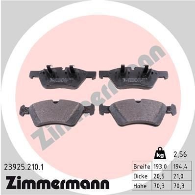 Bremseklosser ZIMMERMANN 23925.210.1