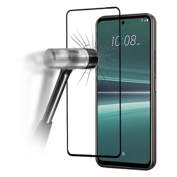 Full Cover HTC U23/U23 Pro Beskyttelsesglass Svart Kant