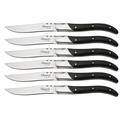 Laguiole by Hâws Biffkniv 6 deler ebony svart