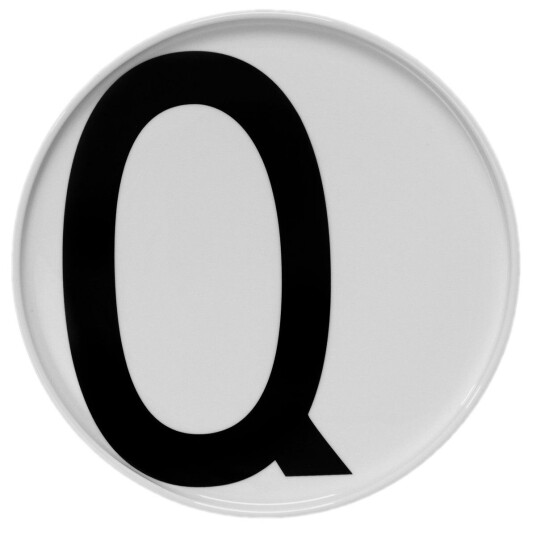 Design Letters tallerken Q