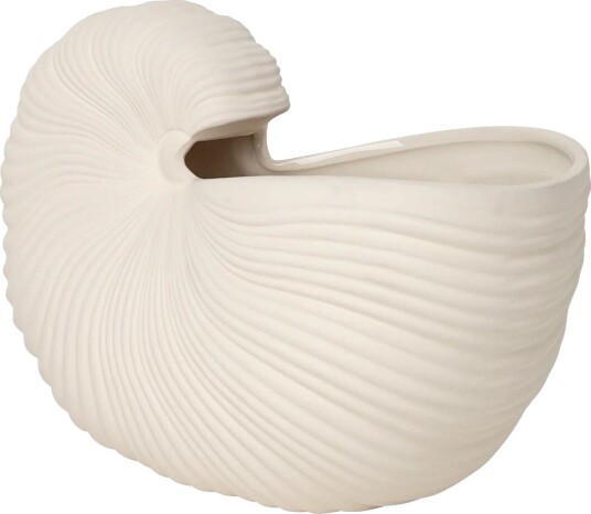 ferm LIVING Shell krukke Off white