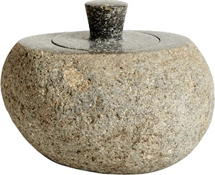 Jar w/lid Valley S - Grey/Natural Jar w/lid Valley S - Grey/Natural