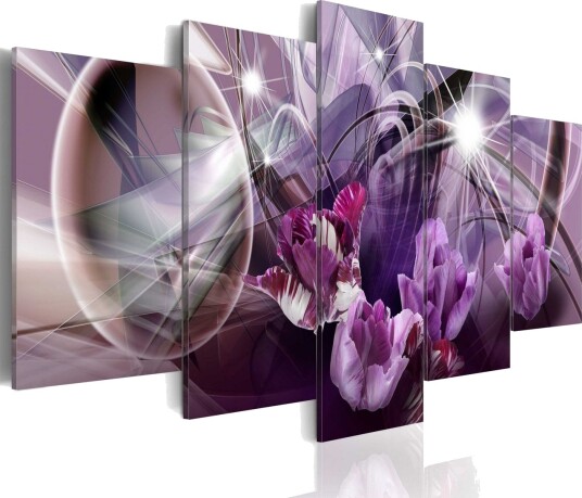 Bilde Purple Of Tulips 200x100 Artgeist sp. z o. o.
