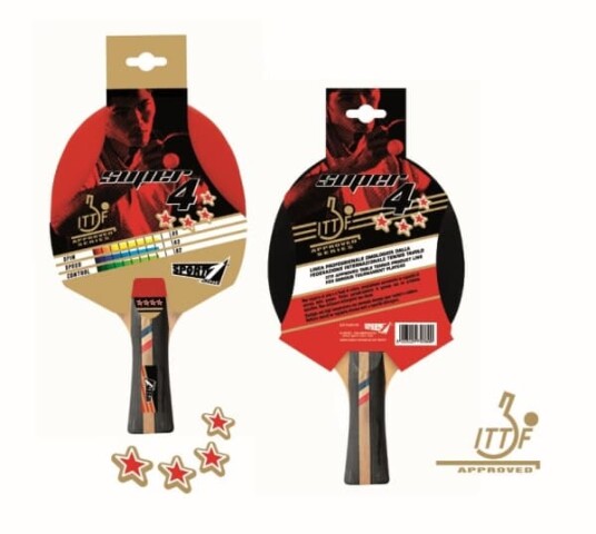 Sport1 Bordtennis Bat Advanced Serie ''4 Star ITTF'' (4 stjerner) Sport1 Bordtennis Bat Advanced Serie ''4 Star ITTF'' (4 stjerner)