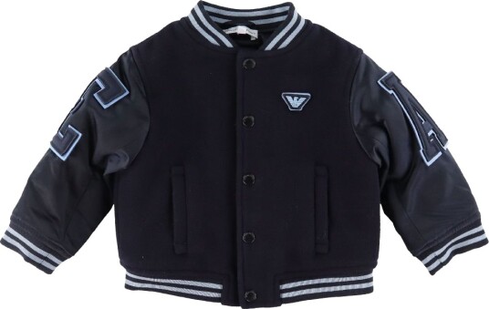 Emporio Armani Jakke   Ull   Navy m. Lyseblå   Emporio Armani   12 md   Overgangsjakke   80