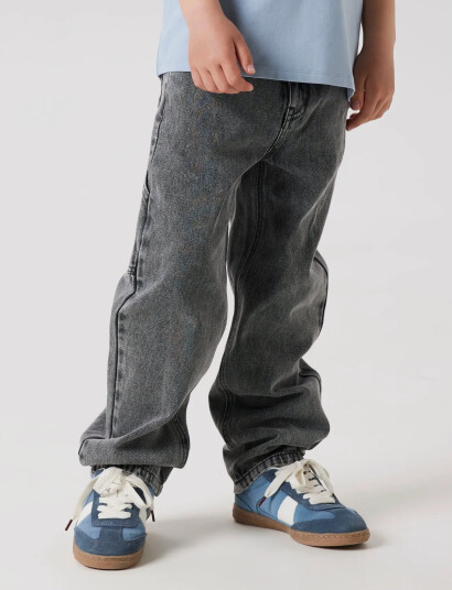 name it Nkmryan Straight Jeans Carp 4525-Im Noos Grey 158