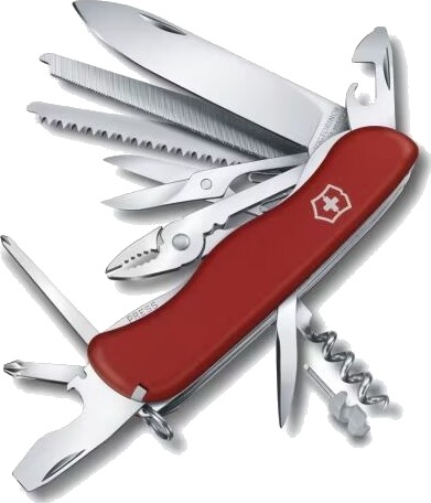 Victorinox Work Champ Klappkniv med Lås - Multiverktøyskniv i Rød med 21 Verktøy Victorinox Work Champ Klappkniv med Lås - Multiverktøyskniv i Rød med 21 Verktøy