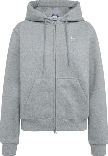 Nike W Nk Stdo Flc Mw Std Fz Hdy Grey S
