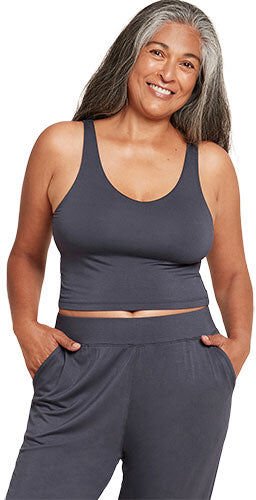 Boody Shelf Bra Crop Top Storm   Str. Xl