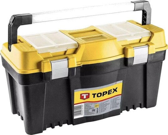 Topex Verktøykasse 79R129 Med Aluminiumshåndtak 25", 327 × 286 × 598 mm Topex Verktøykasse 79R129 Med Aluminiumshåndtak 25", 327 × 286 × 598 mm