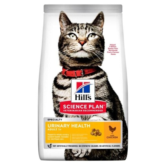 Hill's Science Plan Kattemat Voksen Urinary Health Tørrfôr med Kylling 1,5 kg