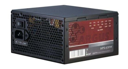 Inter-Tech Argus APS-620W Strømforsyning (PSU) - 620 Watt - 120 mm - 80 Plus