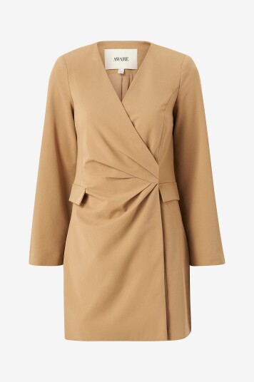Vero Moda   Omslagskjole vmGaia LS Blazer Dress   Beige