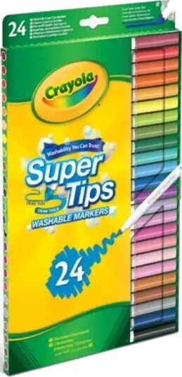 Crayola Crayola Supertips Washable Markers 24 Pcs Multi/patterned ONE SIZE Crayola Crayola Supertips Washable Markers 24 Pcs Multi/patterned ONE SIZE