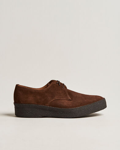 Sanders Gibson Lo Top Derby Polo Snuff Suede