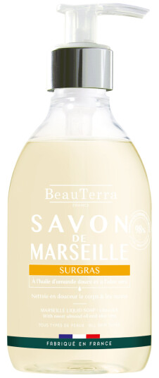 Beau Terra Marseille Liquid Soap Ultra Rich Sweet Almond Oil 300 ml
