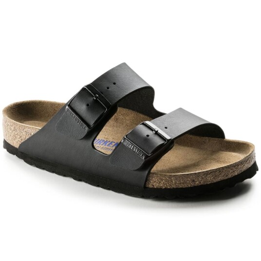 Birkenstock Unisex Arizona Birko-Flor Soft Footbed Regular 47, Black