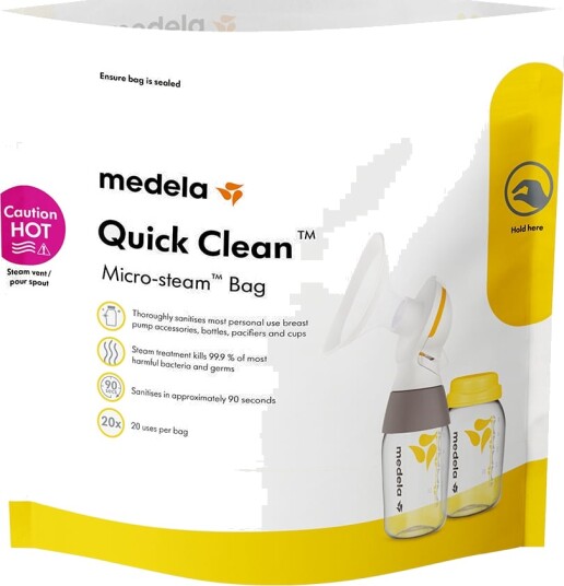 Medela Quick Clean Rengjøringsposer for Flaske 5 stk.