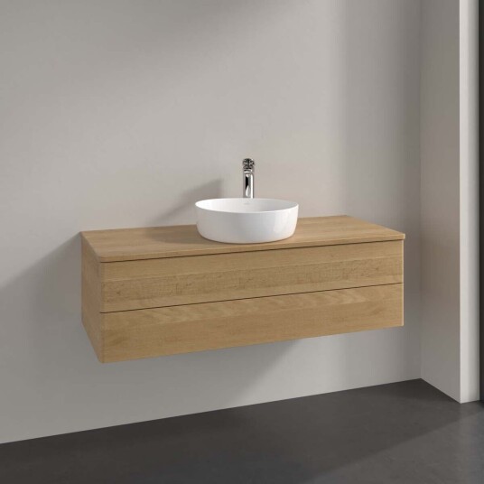 Villeroy & Boch  Antao Servantskap med 2 skuffer 120x50x36 cm u/lys Eik