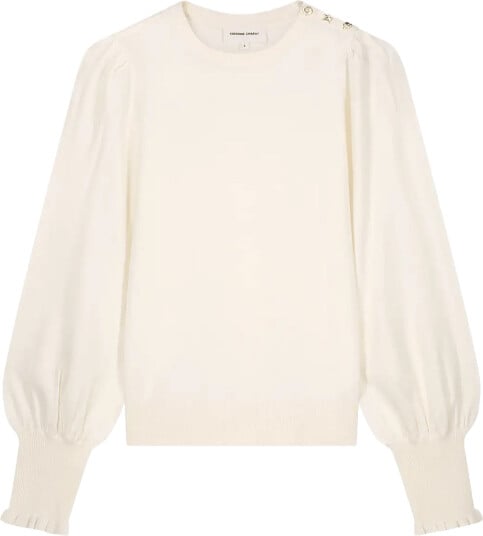 Fabienne Chapot Molly Balloon Pullover Cream XL