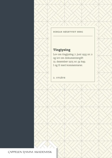 Tinglysing Av Borgar Høgetveit Berg