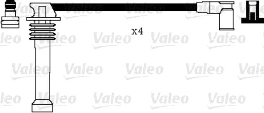 Tennplugg kabelsett VALEO 346008 Tennplugg kabelsett VALEO 346008
