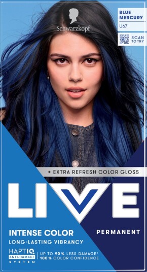 Schwarzkopf LIVE Intense Color U67 Blue Mercury