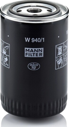 Oljefilter MANN FILTER W 940/1 Oljefilter MANN FILTER W 940/1
