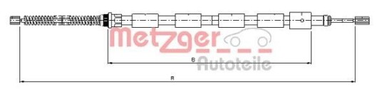 Metzger Tautrekk parkeringsbrems METZGER 10.602